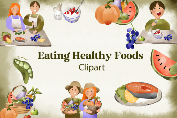 Download Eating Healthy Foods Clipart Free - Health Collection