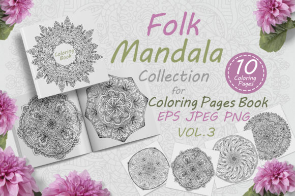 Download Mandalas with Folk Style Ornaments Vol-3 - Man Collection