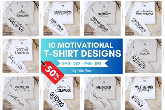 Download Motivational T-shirt Designs Bundle - Premium Resources