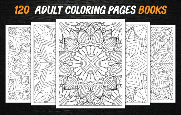 Download 120 Adult Mandalas Coloring Books Bundle - Man Collection