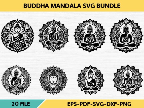 Download Buddha Mandala Svg Bundle - Man Collection