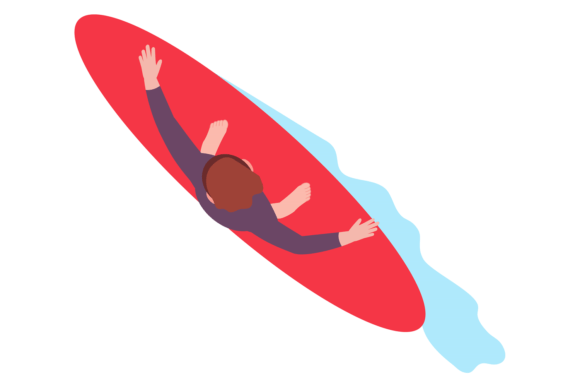 Download Surfboard Sportsman Top View. Man Stand - Man Collection