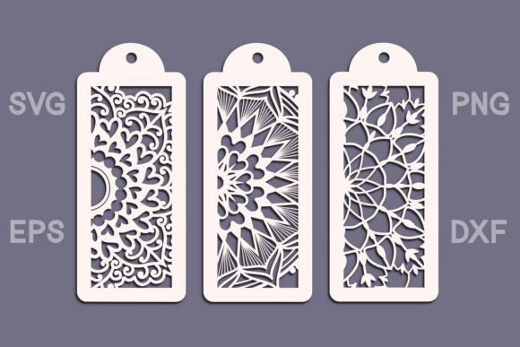 Download Geometrical Mandala Bookmarks 3 SVGs - Man Collection