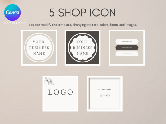Download Minimalist Etsy Shop Icon Templates - Shop Collection